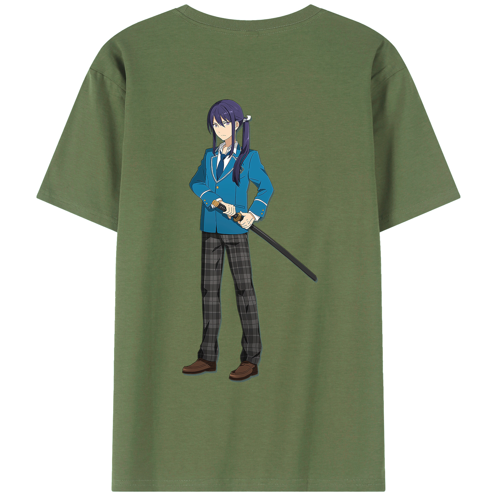 （画像用） あんさんぶるスターズ! Ensemble Stars 綿100％ メンズ半袖Tシャツ（バックプリント） 通気性